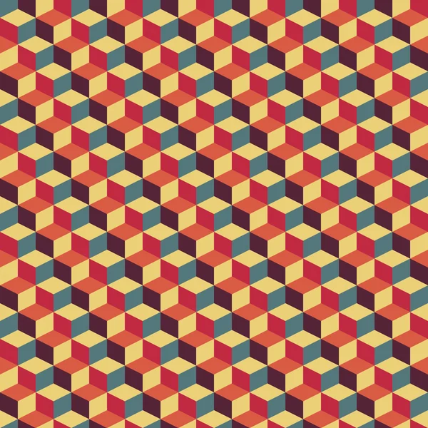 Abstracte retro geometrische patroon — Stockvector