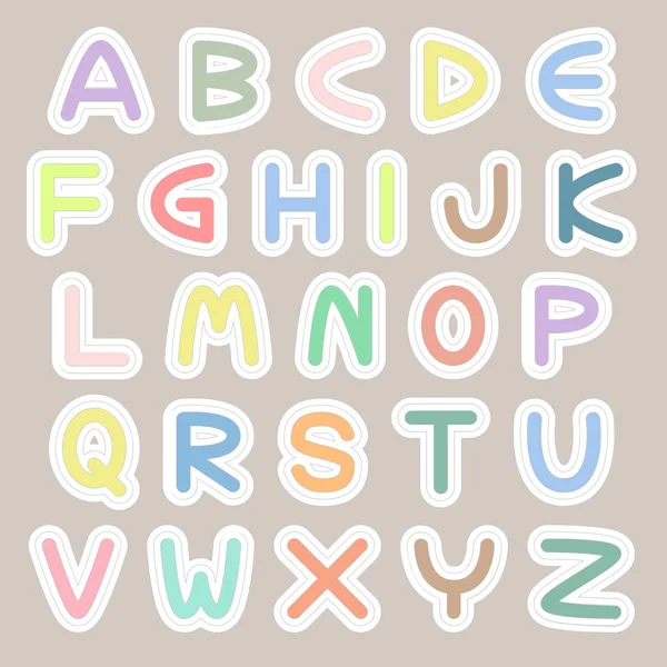 Алфавитный шрифт — стоковый вектор