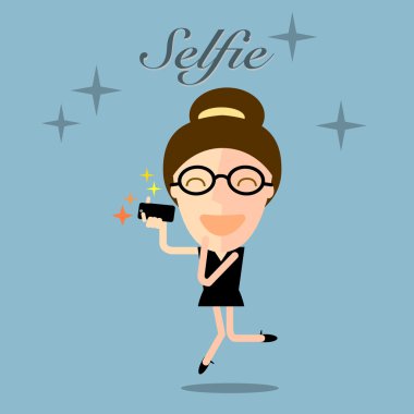 selfie fotoğraf çekici kız
