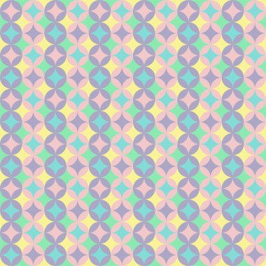 retro soyut geometrik desen