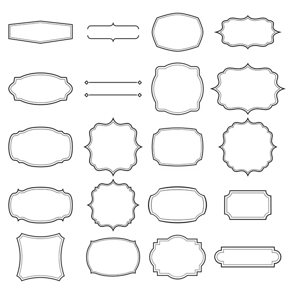 Порожні ретро вінтажні рамки — стоковий вектор