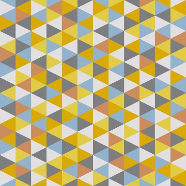 Retro geometrik desen