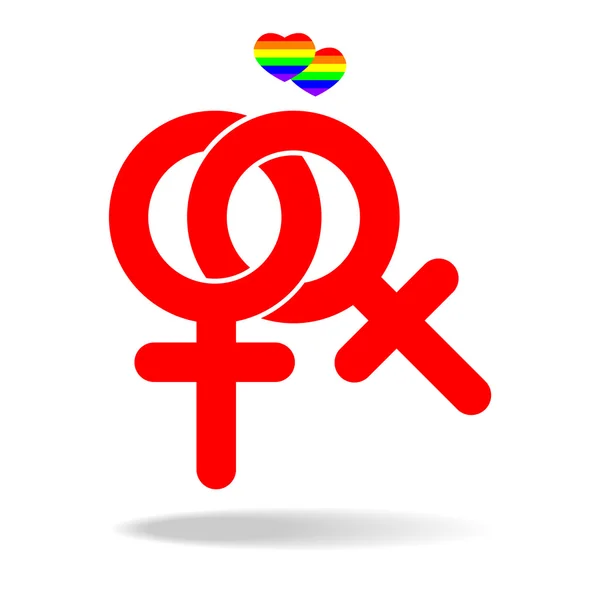 Iconos del matrimonio del mismo sexo celebran orgullo — Archivo Imágenes Vectoriales