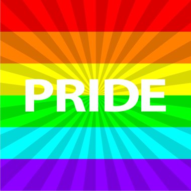 celebrate pride rainbow flag background