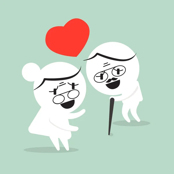 Cartoon concept forever love — Wektor stockowy