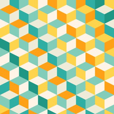 soyut geometrik mozaik desen