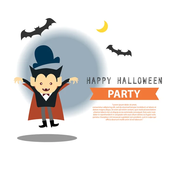 Feliz festa de Halloween fundo — Vetor de Stock