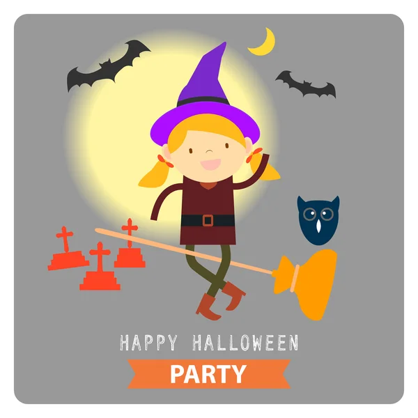 Fröhliche Halloween-Party Hintergrund — Stockvektor