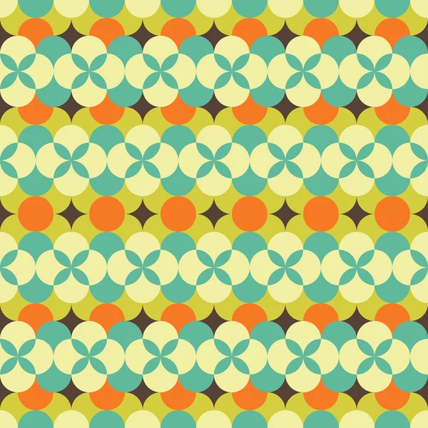 Abstracte retro geometrische patroon — Stockvector