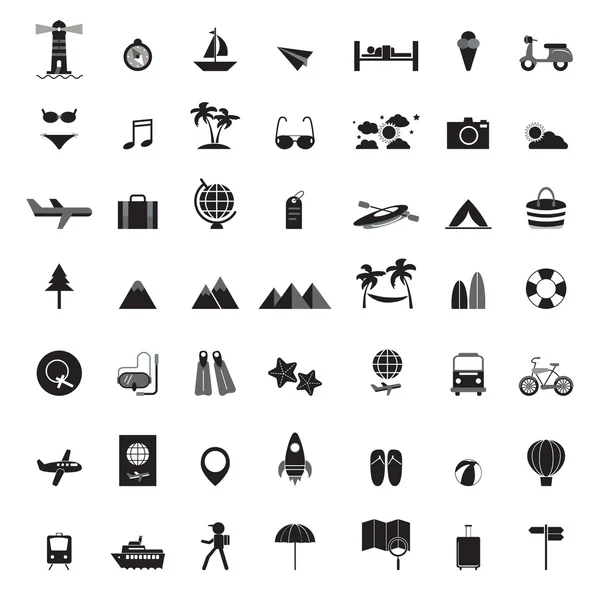 Conjunto de ícones de viagem —  Vetores de Stock