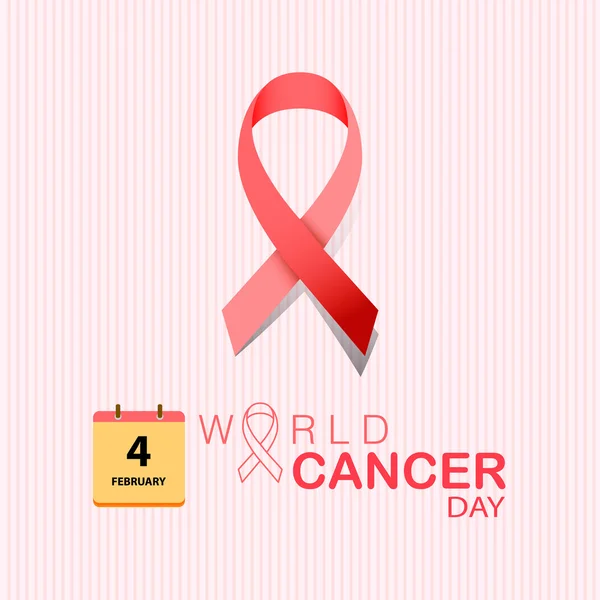 Día Mundial del Cáncer — Vector de stock