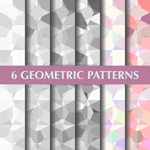 Patrones geométricos del polígono — Archivo Imágenes Vectoriales