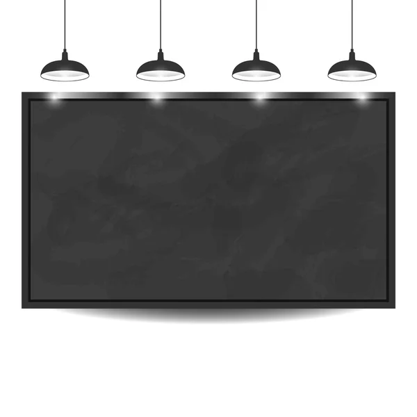 Chalkboard fekete háttér — Stock Vector