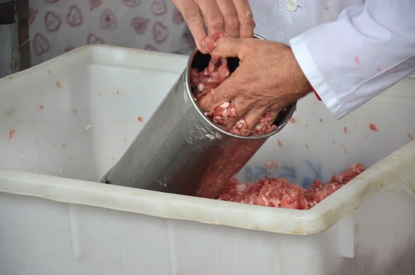 Processamento de carnes — Fotografia de Stock