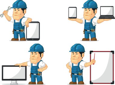 güçlü teknisyen maskot 12