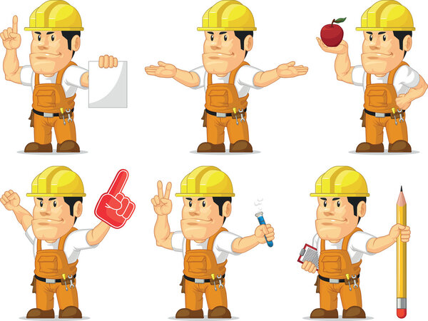 Strong Construction Worker Mascot 7