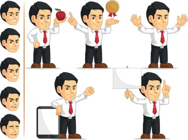 Ofis işçi özelleştirilebilir maskot 11