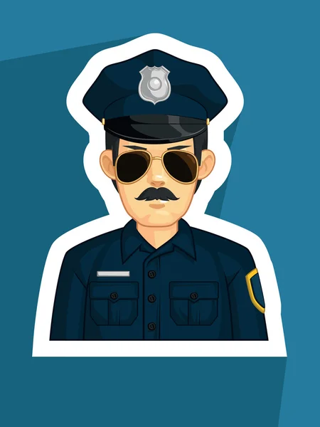 Beruf - Polizei — Stockvektor