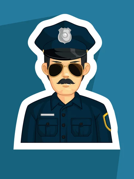 Profession - Police — Stock Vector