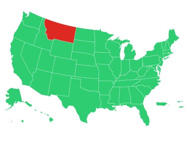 ABD Haritası Montana Solid 'i Vurguladı