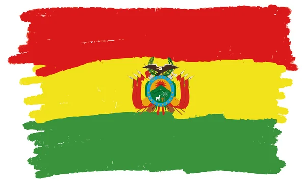玻利维亚的旗子 — 图库矢量图片