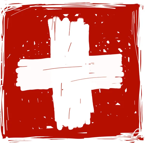 Flaga Szwajcarii — Wektor stockowy