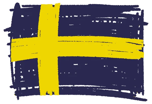 瑞典的国旗 — 图库矢量图片