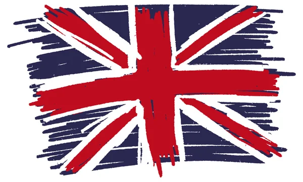 Vlag van het Verenigd Koninkrijk, Uk, Groot-Brittannië — Stockvector
