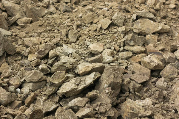 Sivatag Kövekkel Homokkal Kövek Töredékei — Stock Fotó