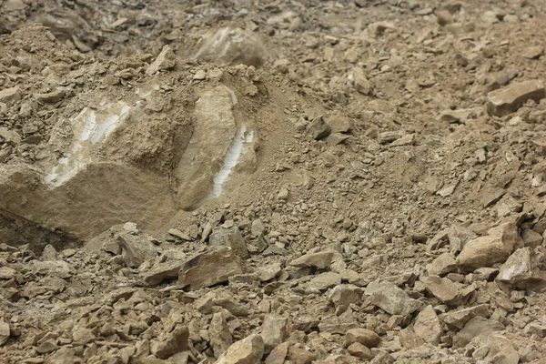 Desierto Con Piedras Arena Fragmentos Rocas — Foto de Stock