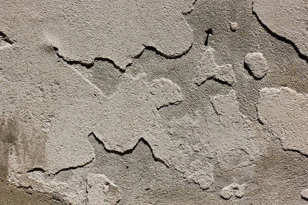 Mur Gris Usé Par Temps Avec Des Éléments Craquelures — Photo