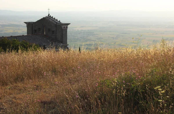 Mittelalterliche Kathedrale Der Heiligen Margarete Cortona Toskana Umgeben Von Toskanischer — Stockfoto