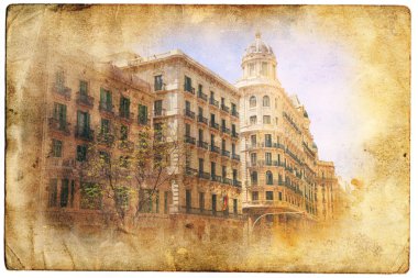 retro/vintage tarzı Barselona sayısı