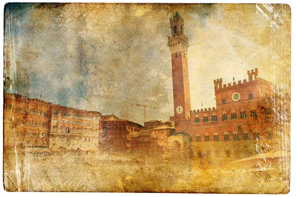 Venedik görünümlerinde vintage tarzı