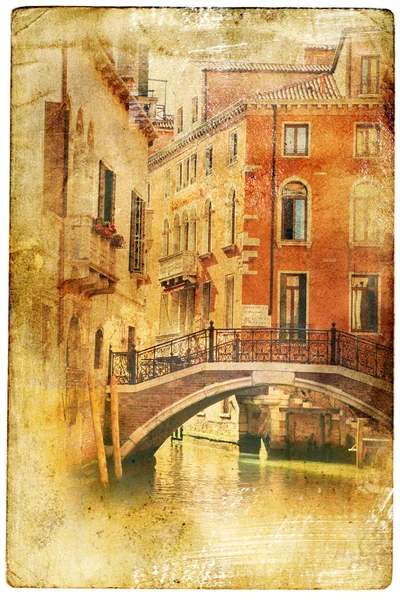 Názory z Benátek v retro stylu — Stock fotografie