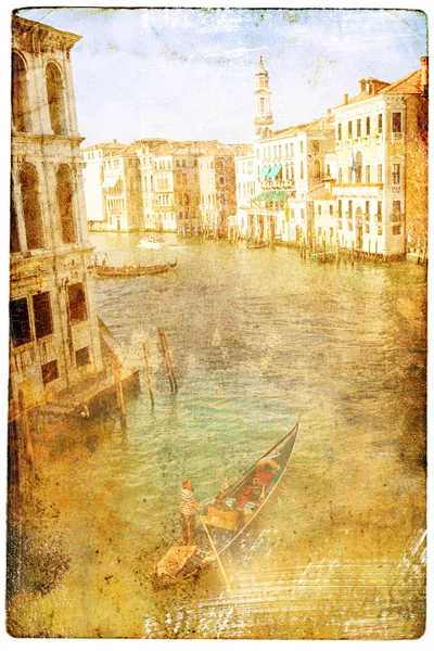 Вид на Венецію у вінтажному стилі — стокове фото