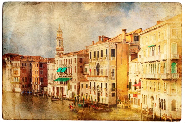 Venedik görünümlerinde vintage tarzı