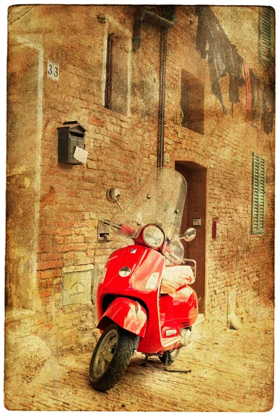 Kilátást nyújt Siena vintage stílusban Stock Kép