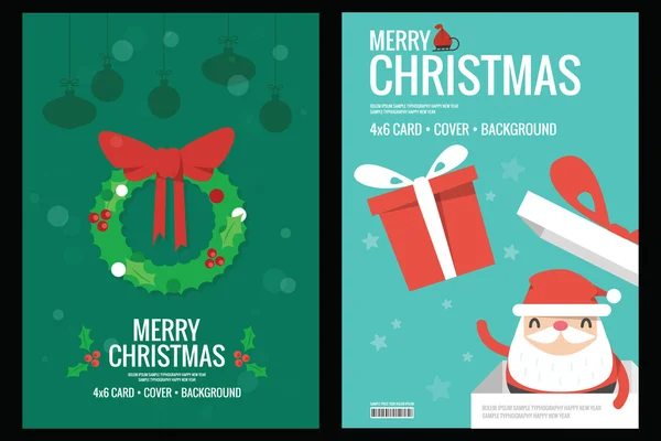 Tarjetas de Navidad — Vector de stock