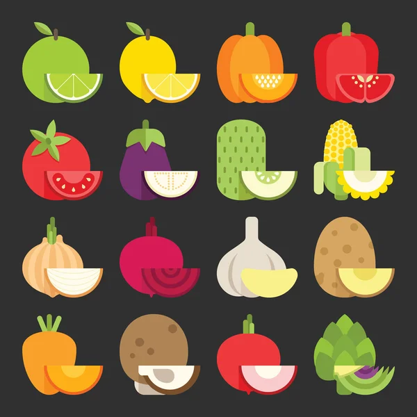 Icono de verduras — Vector de stock