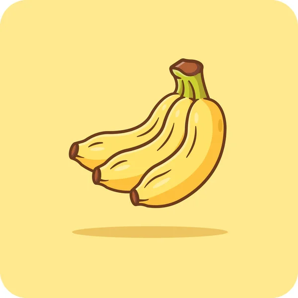 Banana Vector Design Icon Flat Design Isolated — Stock Vector