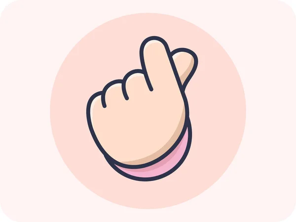 El hareketleri küçük kalp demek, seni seviyorum demek, emoji, vektör tasarımı, ikon, düz tasarım izole edilmiş.