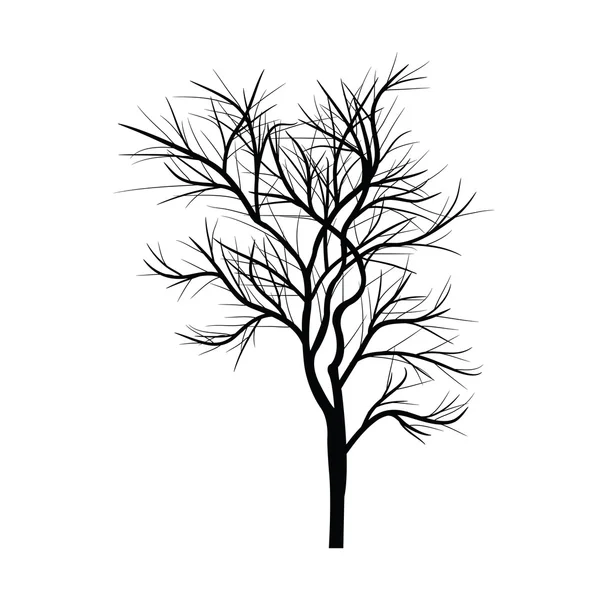 Arbres aux branches mortes — Image vectorielle