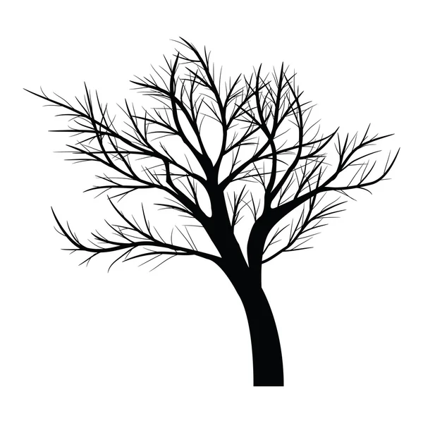 Bomen met dode takken — Stockvector