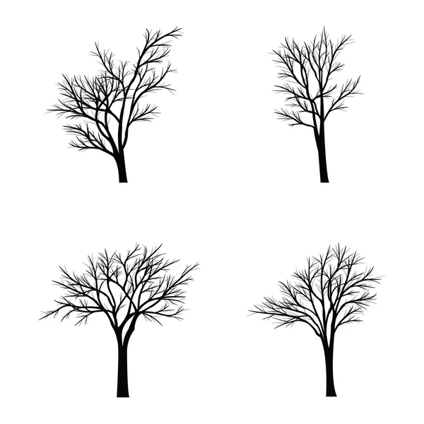 Bäume mit abgestorbenen Ästen — Stockvektor