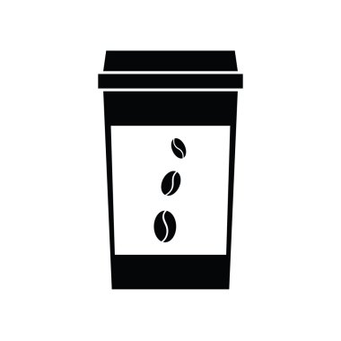 sade kahve simgeler vektör