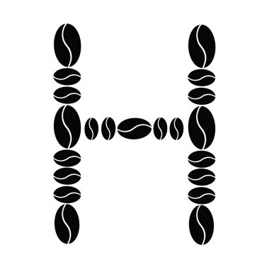 Kahve çekirdekleri kümesinden alfabe vektör
