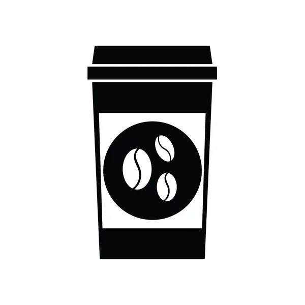 Vector iconos de café negro — Vector de stock