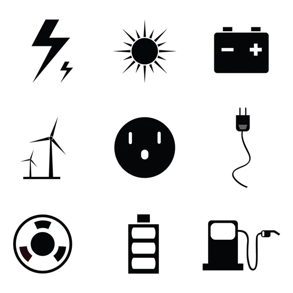 能源设计矢量图标 — 图库矢量图片