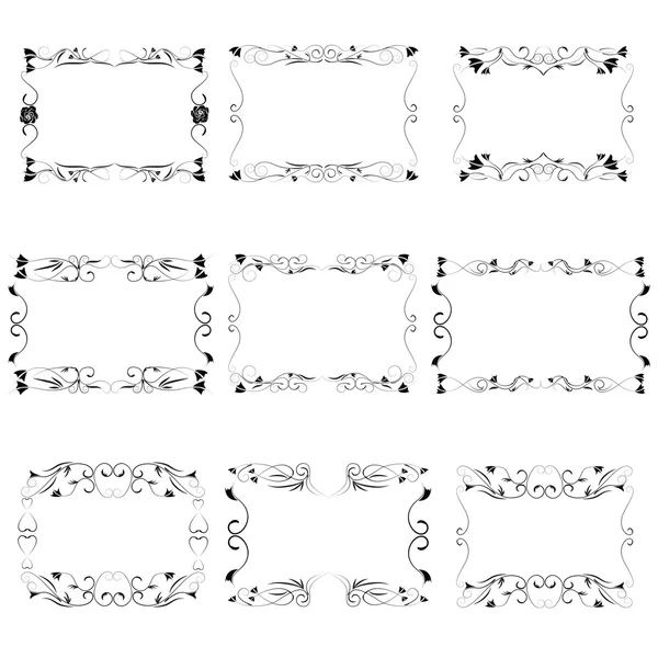 Векторные декоративные рамки — стоковый вектор